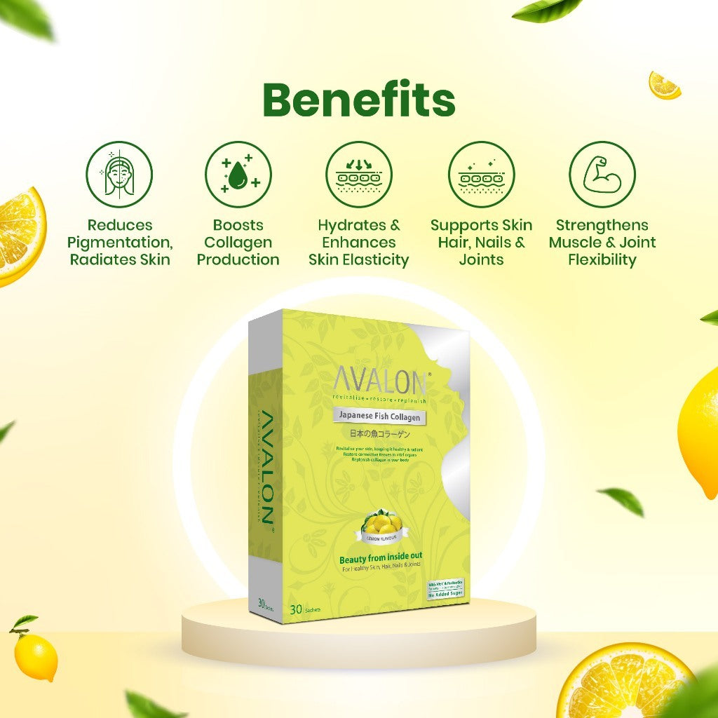 AVALON® Japanese Fish Collagen Lemon Flavour