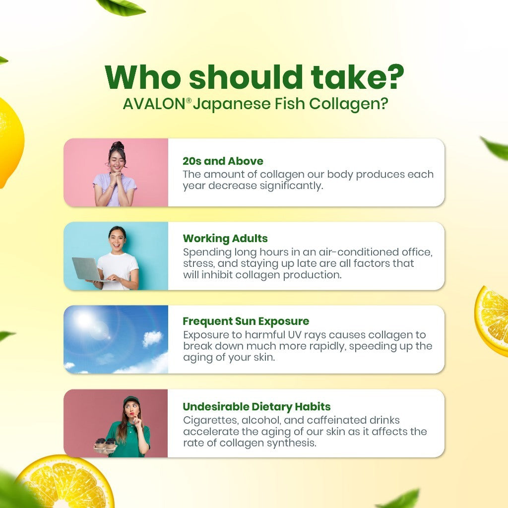 AVALON® Japanese Fish Collagen Lemon Flavour