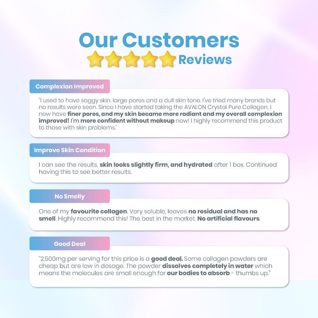 AVALON® CrystalPure Collagen (100% Pure Marine Collagen Peptide)