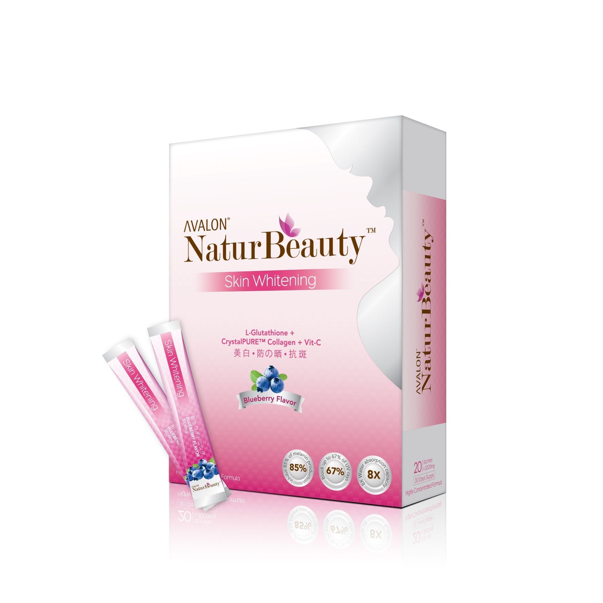 Avalon NaturBeauty Skin Whitening (CrystalPure™ Collagen + Glutathione) - Avalon Health & Beauty